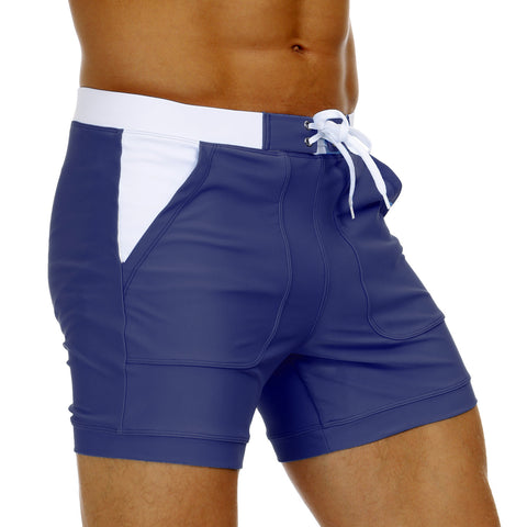 Men's Swimsuit Sexy Boxer Swim Shorts